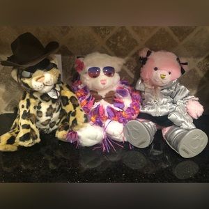 Build a Bear Plushies with Outfits and Accessories